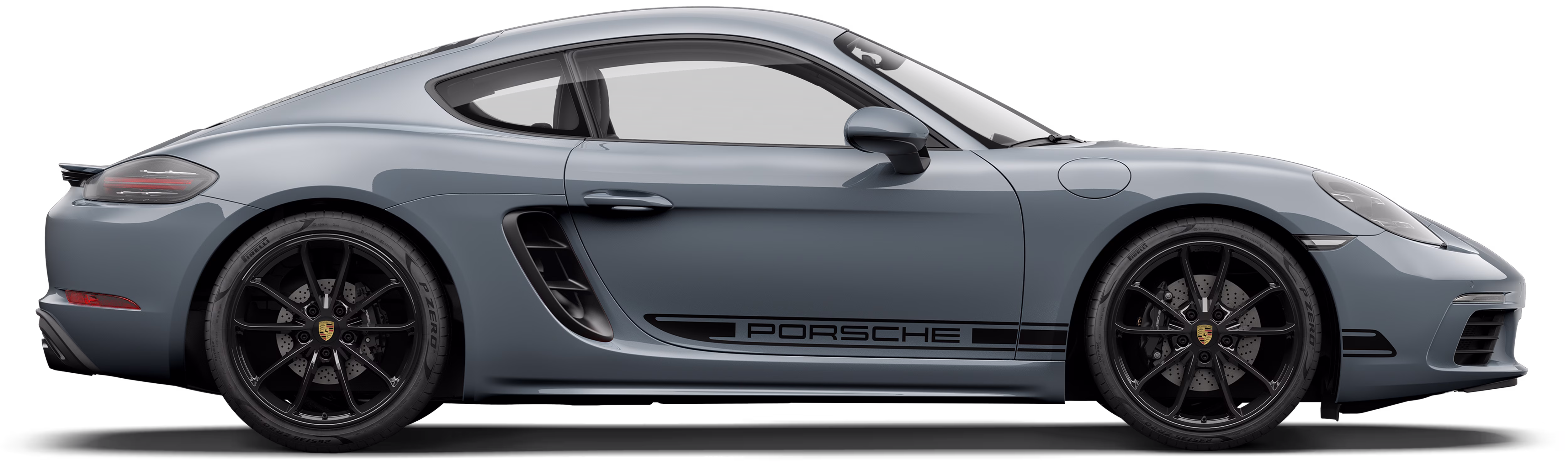 Side shot of a Porsche 718 Cayman Style Edition.