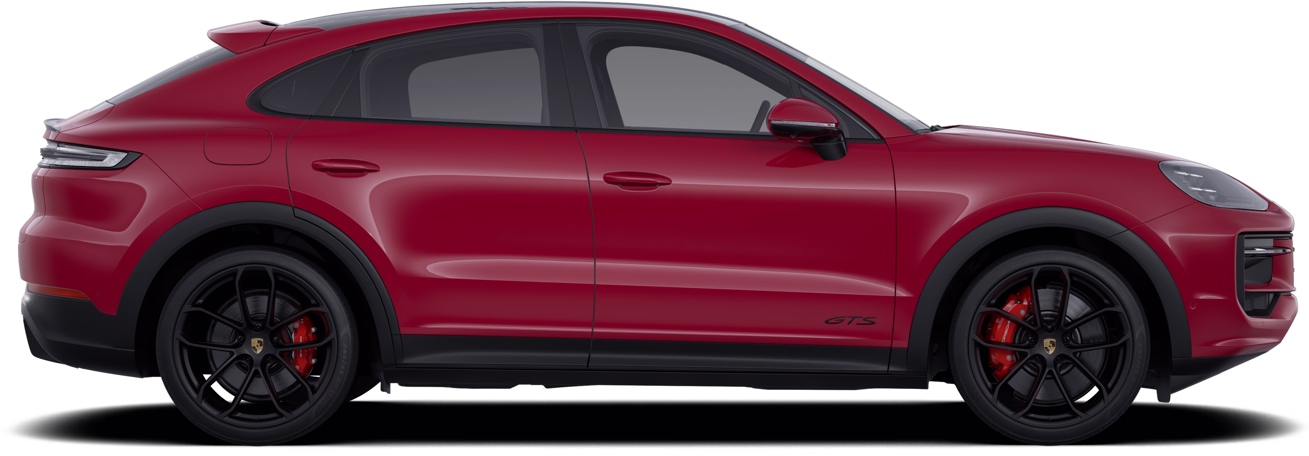 Vista lateral de un Porsche Cayenne GTS Coupe.