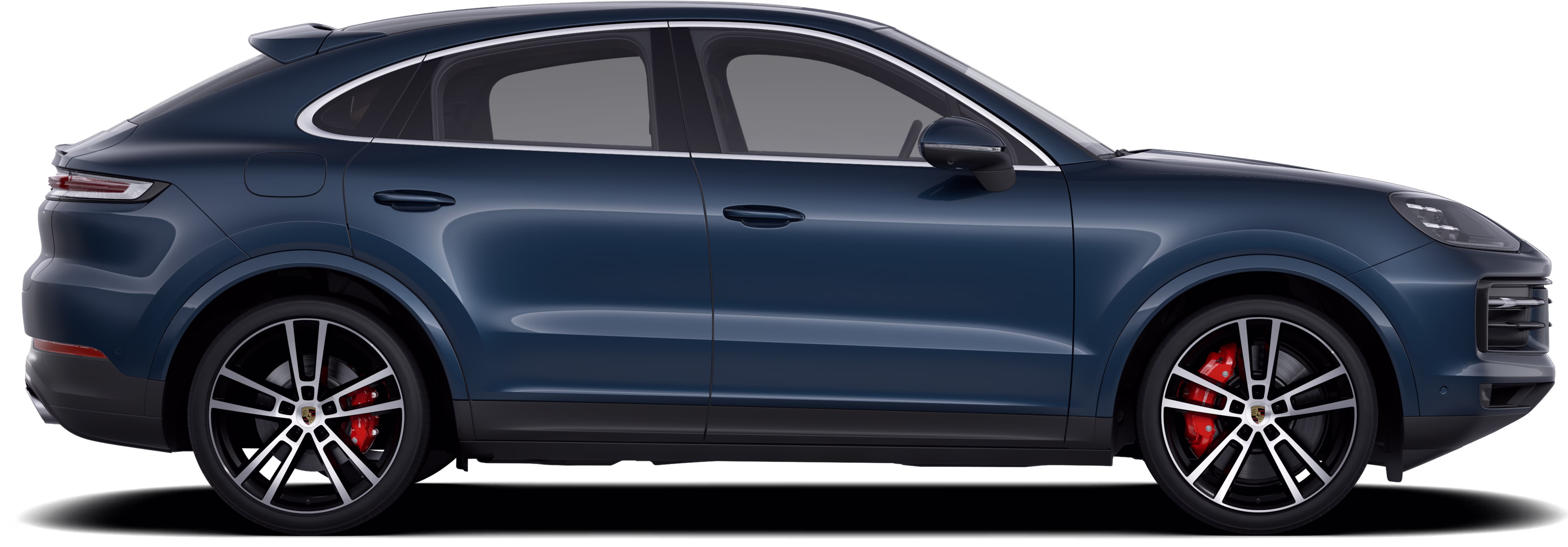 Side shot of a Porsche Cayenne S Coupé.