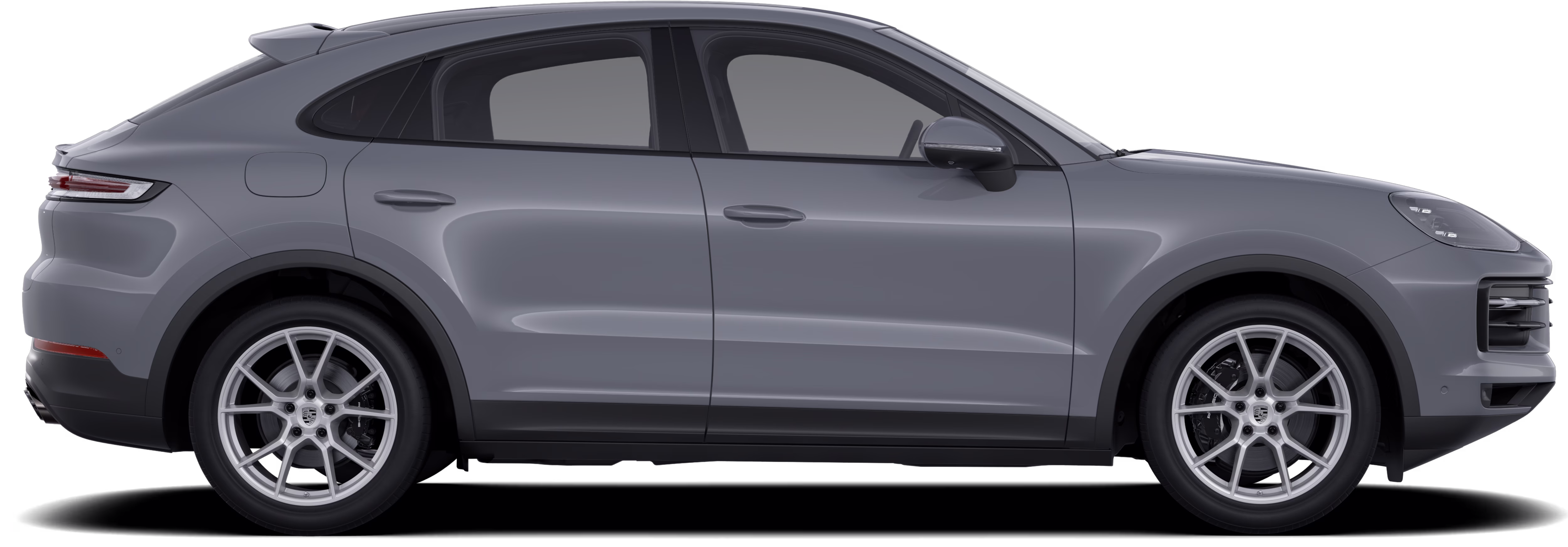 Vue latérale d’une Porsche Cayenne Coupé.