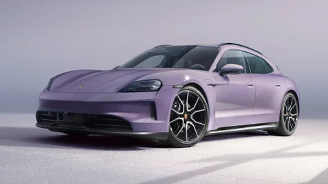 A purple Porsche.
