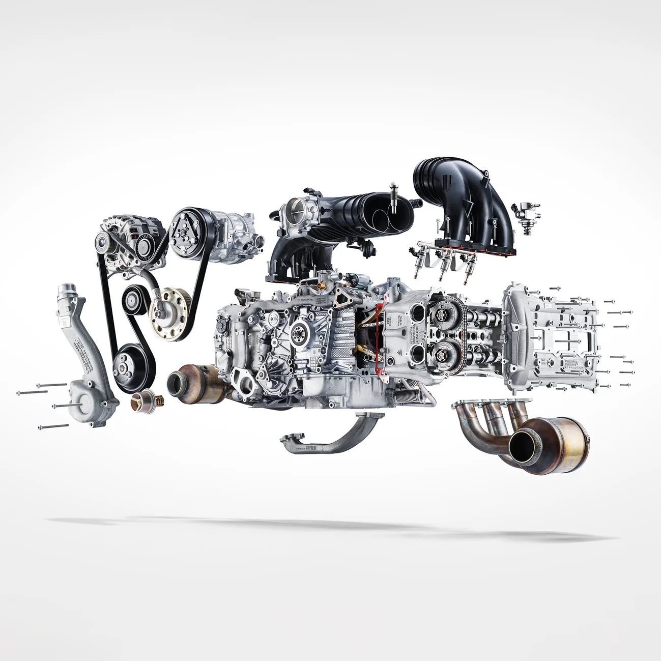 Symphony of 911 GT3 motors and parts.